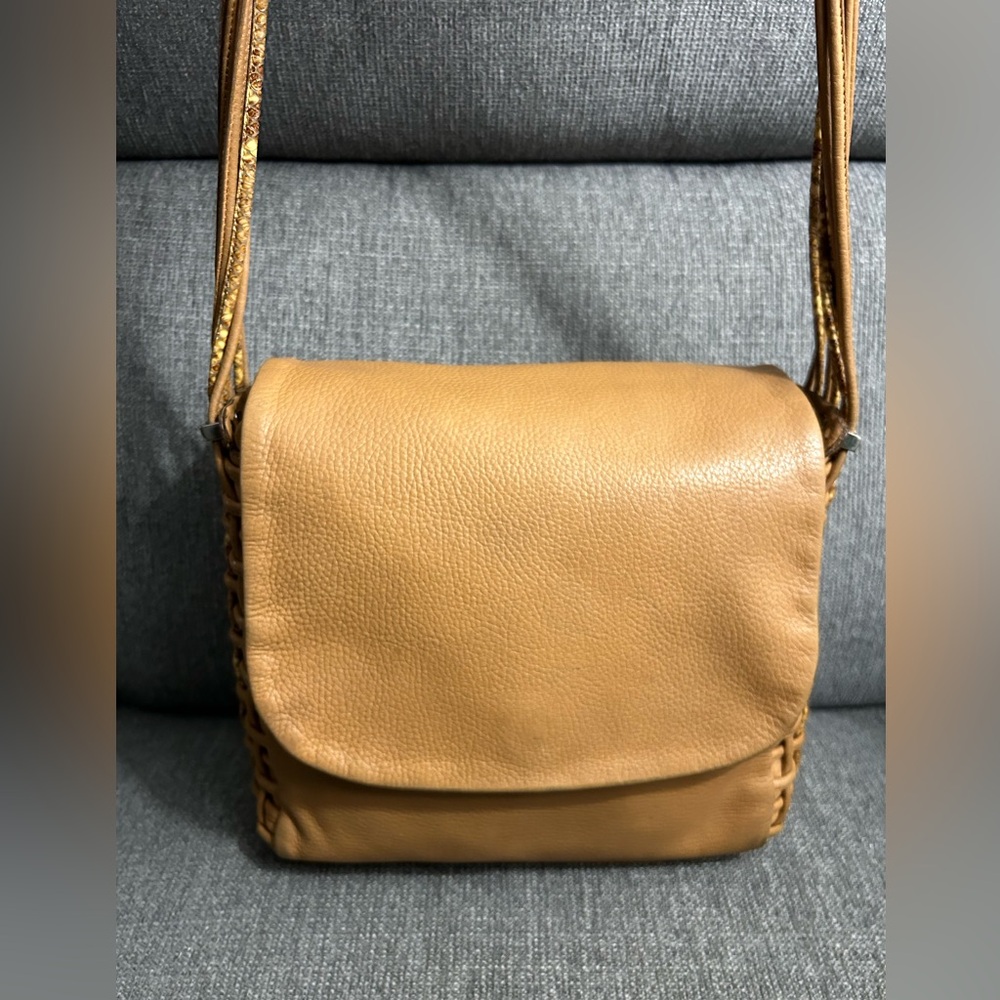 Adam Roma Italian Leather Crossbody Bag
